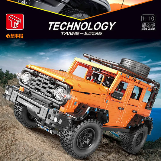 Tech MOC Off-Road RC SUV AWD Tank 300 Car Bricks Toy