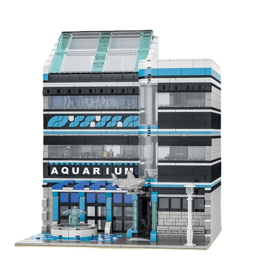 City Street MOC Aquarium Ocean Museum Bricks Toys