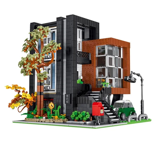 MOC City Street Expert Modern Korean Villa Bricks Toy 10205