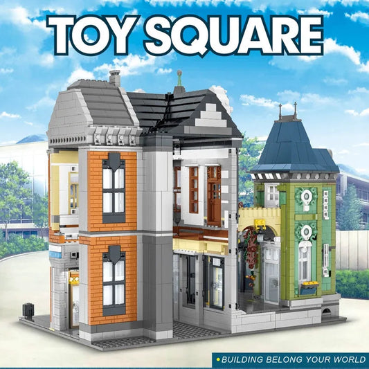 Street City Expert 10190 MOC Toys Store Square Bricks Toy