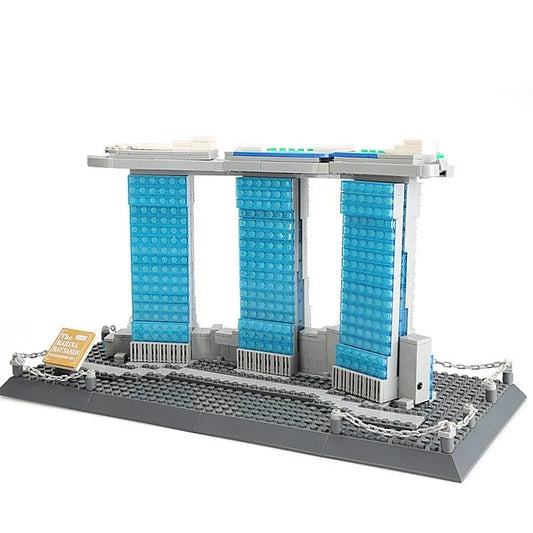 MOC Architecture Singapore Marina Bay Bricks Kids Toys