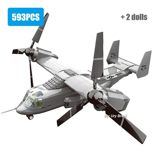 Tech MOC Creator Boeing V22 Bell Osprey Bricks Toys JX006
