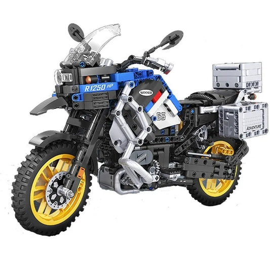 MOC Classic BMW R1250 GS HP Motorcycle Bricks Toy