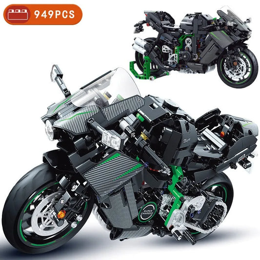 MOC Tech Super Racing Motorcycle Bricks Toy 8109